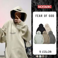 ▫▪ ESSENTIALS FEAR GOD hoodie เสื้อแจ็คเก็ต 5สี หน้าอก เสื้อกันหนาวมีฮู้ดตัวอักษรเรียบง่าย FOG เสื้อโค้ท jacket เสื้อกันหนาว