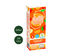 TIPCO Fruity Mix ฟรุ๊ตตี้มิกซ์ น้ำผลไม้ผสมน้ำผักแครอทและส้ม ขนาด 225 มล. x 24 กล่อง ยกลัง (1ลัง/24กล่อง)