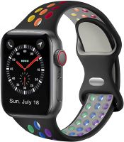 [HOT EWSGWJKKAI HOT] สายซิลิโคนสำหรับ Apple Watch Band 44mm40mm 41มม. 45มม. เข็มขัดยาง Smartwatch สายรัดข้อมือสร้อยข้อมือกีฬา IWatch Serie 3 Se 4 5 6 7