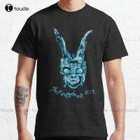 Darko-พวกเขาทำให้ฉันลงมือทำ Donnie Darko เสื้อยืดคลาสสิกแขนลำลองขาสั้น O คอแฟชั่นพิมพ์100% ผ้าฝ้าย