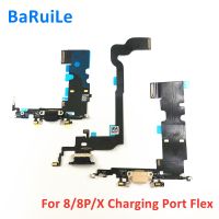 BaRuiLe 5pcs Original Charging Port Flex Cable สําหรับ iPhone SE 2020 7 8 Plus X XS Max Dock Connector USB Charger Port Ribbon Parts