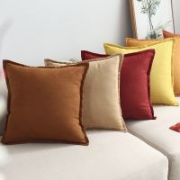 【CW】 Design Luxury Pillowcase Suede Bed Cushion Cover Pillows