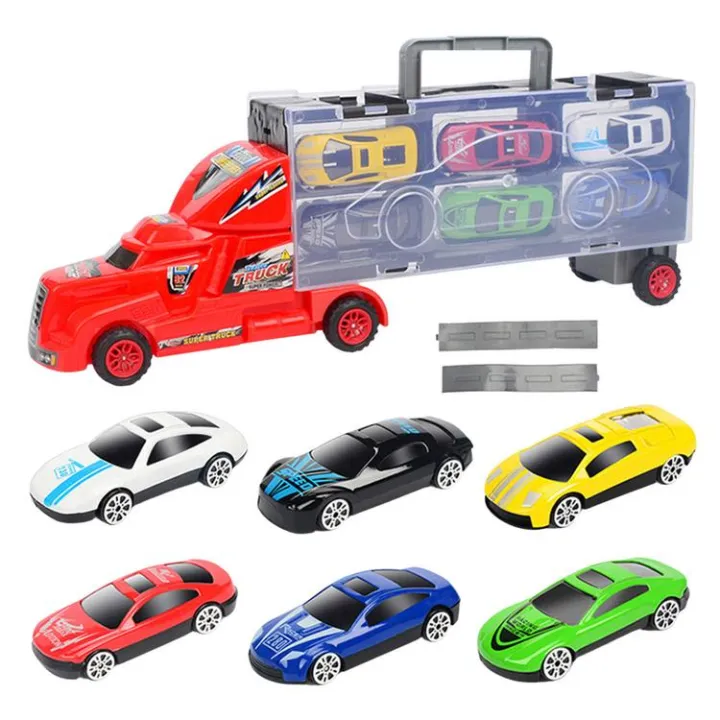 Car Transporter Toy Mini Cars For Kids Trucks For 4 Year Old Boys Car ...