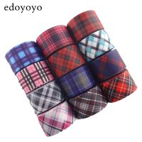 [HOT!] Edoyoyo 1-1/2 quot; 38mm 5 Yards Lattice Grosgrain Ribbon For Gift Packaging Printed Grosgrain Ribbon 100 Polyester Handmade Ribbon