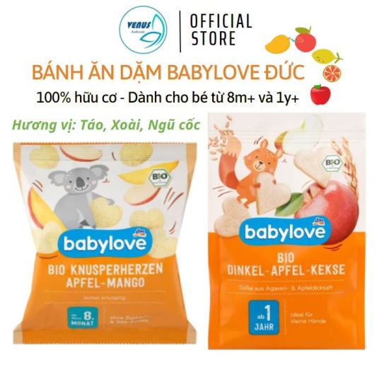 Bánh ăn dặm trái cây hữu cơ babylove dành cho bé từ 8 tháng & 1 tuổi - ảnh sản phẩm 1