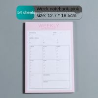A4 Week Planner Desktop Planner Schedule Book 54 Simple Sticky Notes Note Paper Small Fresh รายเดือน Plan Notes Books