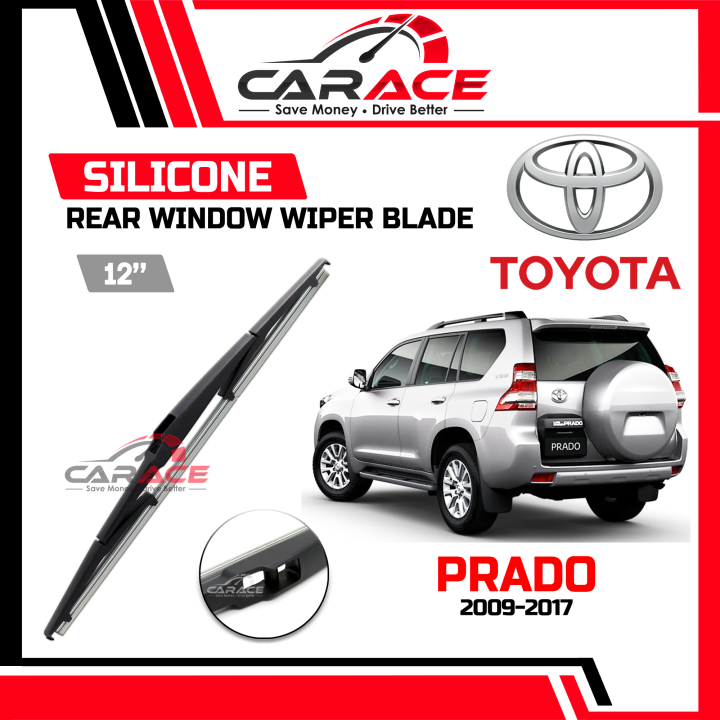 TOYOTA PRADO 12" Rear Window SILICONE Wiper Blades Wiper Belakang