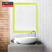 U-RO DECOR รุ่น POLKA-56 กระจก ติดผนัง ขนาด 56 x 66 ซม. - สีเขียวจุดขาว