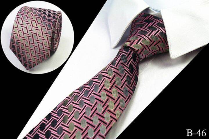 rbocott-fashion-brown-tie-checked-amp-dot-amp-plaid-ties-7cm-tie-for-men-suit-business-wedding-party-neckties-blue-tie