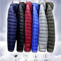 ZZOOI 2022 Ultra Light Autumn Winter Fashion Brand Duck Down Jacket Men Hooded Waterproof Streetwear Feather Coat Warm