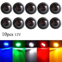 10PCS Waterproof Side Marker Indicators Light LED 12V Bullet Lamp Mini 3/4 quot;for Truck Trailer Tail Clearance Lights