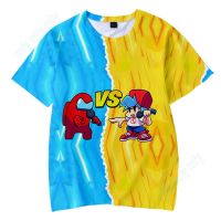 Friday Night Funkin Childrens T-shirt Boys Girls Casual Full Print Cartoon Tee Shirt