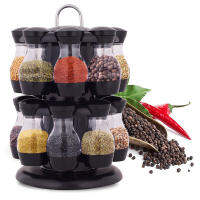 816 Bottle Seasoning Bottle Set Single And Double Layer Rotating Spice Rack