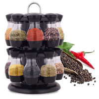 2021816 Bottle kitchen Seasoning Bottle Spice Jars Set Rotating Spice storage Rack Seasoning Cooking Bottle storag kitchen organ