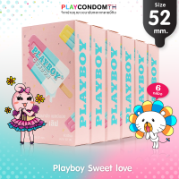 ถุงยางอนามัย 52 เพลย์บอย สวีท เลิฟ ถุงยาง Playboy Sweet Love มี 6 กลิ่น หลากรส (6 กล่อง) 12 ชิ้น