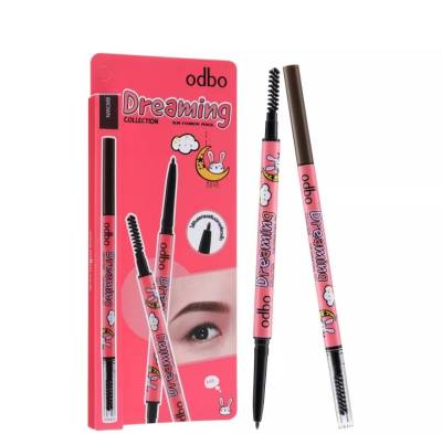 OD730 ODBO Dreaming Collection 0.3 g. โอดีบีโอดินสอเขียนคิ้วแบบออโต้ ไส้ดินสอทรงสลิม เส้นเล็กคมชัดมาพร้อมแปรงปัดคิ้ว มีให้เลือก 3 เบอร์