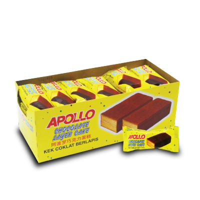 24s x 18g Apollo Chocolate Layer Cake