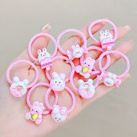 【hot】✱  New Cartoon Baby Scrunchie Set Kids Small Elastic Hair Rubber Bands Accessories Tie Rope Headdress Headwear