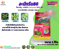 อะมีทรีน80 1กิโล ชนิดผง กำจัดวัชพืชใบกว้างใบแคบ ละลายน้ำดี ฆ่าหญ้าใน อ้อย สับปะรด มันสำปะหลัง ชา กาแฟ มะละกอ กล้วย