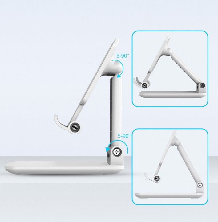 ที่วางโทรศัพท์มือถืออเนกประสงค์-สำหรับ-iphone-ipad-แท็บเล็ตโลหะปรับได้ขาตั้งโทรศัพท์มือถือพับได้