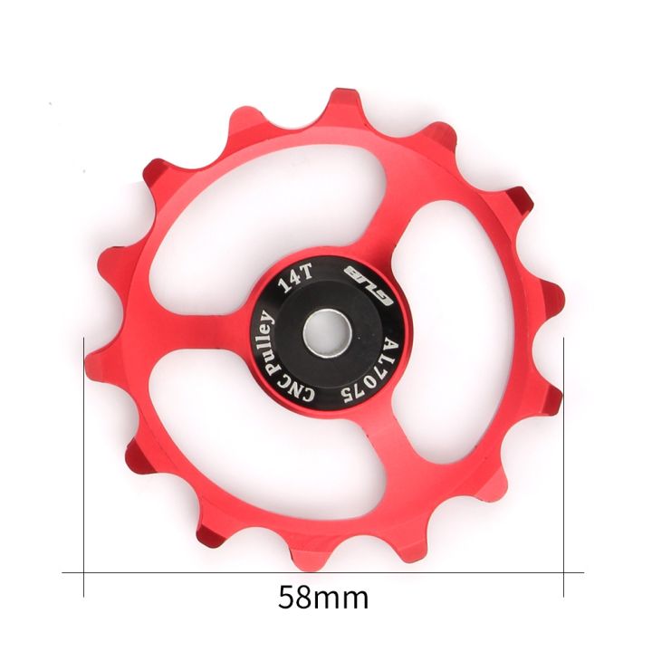 cod-bike-folding-road-car-rear-dial-guide-wheel-steel-bearing-14t-positive-and-negative-tooth