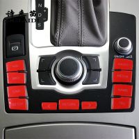 For Audi A6 C6 S6 RS6 2005-2011 Car Central control Gear Shift Cover Switch Volume Knob Buttons Sticker protection Accessories