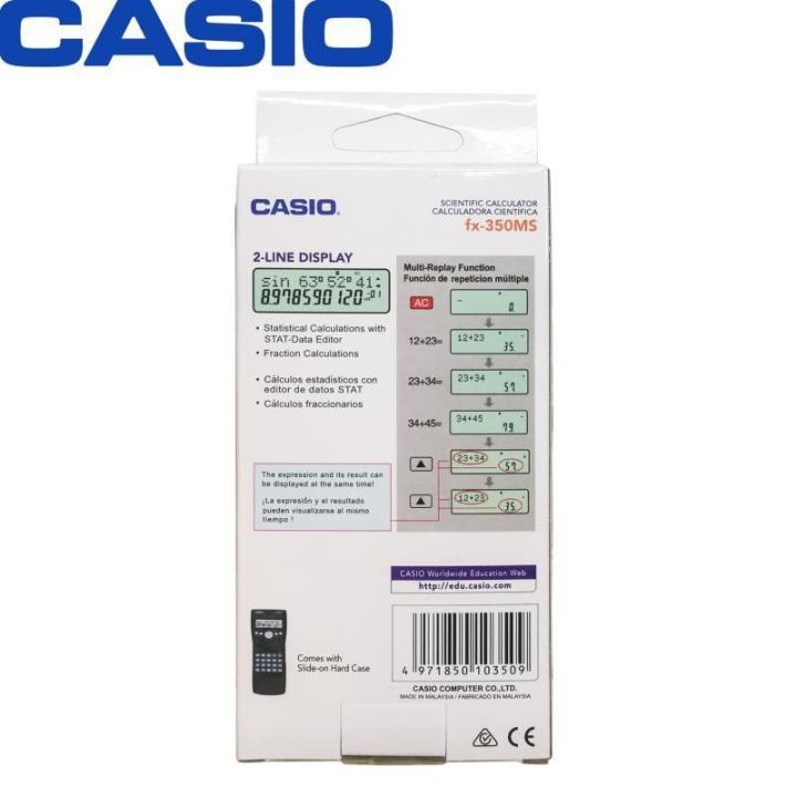 เครื่องคิดเลข-casio-fx-350-ms-ของแท้-ประกัน-2-ปี-บริการเก็บเงินปลายทาง