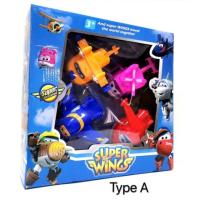 HOT!!!❃✆♟ cri237 ￼4-in-1 Super Wing Deformation toys for Children Kids