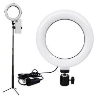 New USB Selfie Ring Light 6/10In LED Dimmable Video Studio Photography Light Portable For Youtube Vlog Live Selfie Fill Light