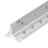 30cm Aluminium Metal Triangle Scale Architect Engineer Technical Ruler 12 линейка