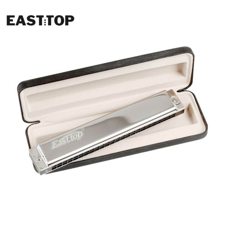 easttop-t2403-24-hole-tremolo-harmonica-c-key-good-air-tightness-professional-harmonica-musical-instruments