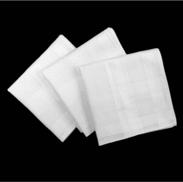 KULITS Plain White Handkerchief For Men and Women Lazada PH