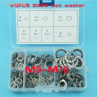 10-270Pcs DIN6798J M2 to M20 internal tooth lock washer 304 stainless steel lock washer assortment kit