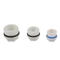 1/2 3/4 1" Male Thread End Plug With Seal Ring PC Plastic External thread End Caps Plumbing Pipe Fittings 1 Pc Valves