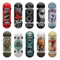 สเก็ตบอร์ดนิ้วมือมืออาชีพ5ชั้นกลิ้งไม้ Fingerboard ดาดฟ้าสเก็ตบอร์ดขนาดเล็ก