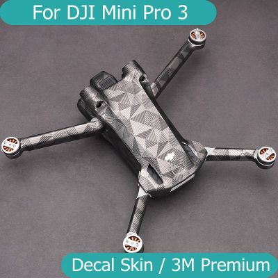ฟิล์มห่อไวนิลสำหรับ DJI Mini 3 Pro สติ๊กเกอร์ติดบนตัวเครื่องสติกเกอร์ป้องกันโดรน Mini3 Pro Mini3pro 3Pro
