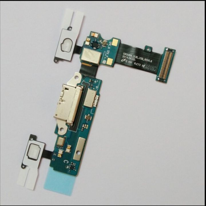 สำหรับเครื่องชาร์จแท่นชาร์จขั้วต่อช่องเสียบ USB Samsung Galaxy S5 / G9008W / G9008V สายแผงวงจรเคเบิลแบบยืดหยุ่น
