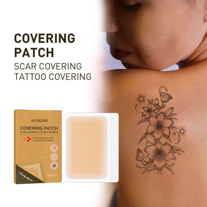 LilyBeatuy[6 PCS]Jaysuing Waterproof Tattoo Concealer Tape Full