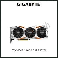 USED GIGABYTE GTX1080TI 11GB GDDR5 352Bit GTX 1080 TI Gaming Graphics Card GPU