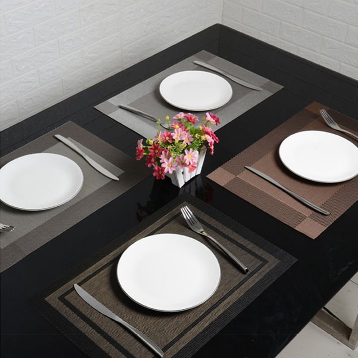 pvc 11 colors elegant placemat pad