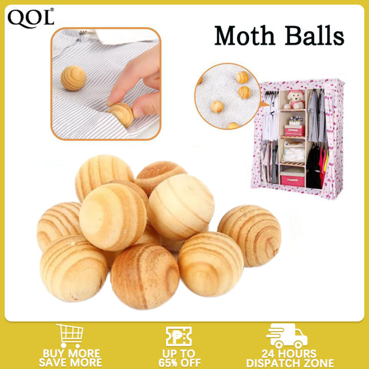 Wood Camphor 20pcs Cedar Moth Balls Bug Repellent Wardrobes Cloth Drawers 1 Bag New, Size: 6 Beads One Bag