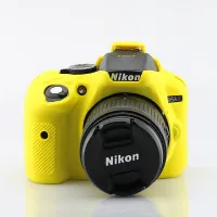 เคสซิลิโคนนิ่มสำหรับกล้อง Nikon D5300 Ruer สำหรับ D5300 Nikon ป้องกันรอยขีดข่วนปกป้องผิวกระเป๋าครอบ