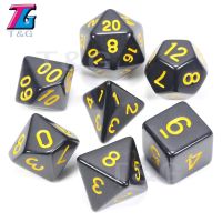 【Quality】 Fashions King 7ชิ้น/เซ็ต Polyhedral TRPG เกม DnD D4-D20ลูกเต๋าหลายด้านป๊อปสำหรับเกมกระดาน