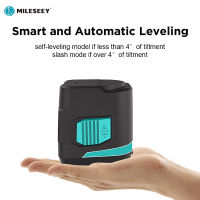 Mileseey L62R 2เส้นเลเซอร์ระดับ Cross Line Self-Leveling สีแดงสีเขียว Beam เลเซอร์ระดับแนวนอนและแนวตั้ง Cross Home เครื่องมือ