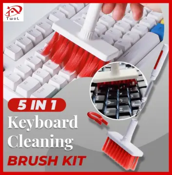 Hagibis Cleaning Soft Brush Keyboard Cleaner 5-in-1 Multi-Function Computer  Cleaning Tools Kit Corner Gap Duster Keycap Puller for Bluetooth Earphones