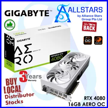 Best Buy: GIGABYTE NVIDIA GeForce RTX 4080 Aero OC 16GB GDDR6X PCI Express  4.0 Graphics Card White GV-N4080AERO OC-16GD