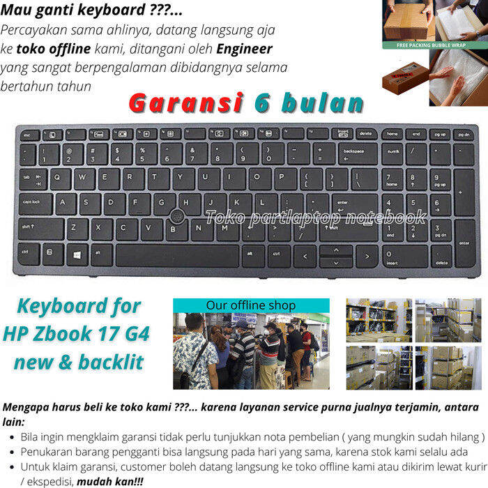 Keyboard HP Zbook 17 G4 Original Lazada Indonesia