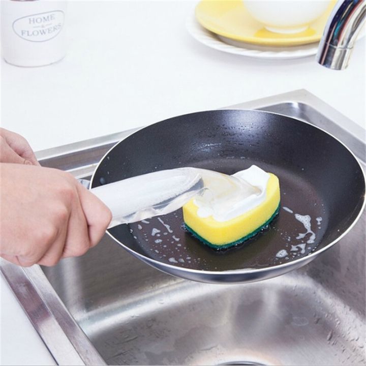 cleaning-scrubber-dispenser-handle-refillable-products-dish-washing-replaceable-sponge-organizer