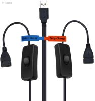 USB Y Extension Cable with ON/Off Switch USB 2.0 Male to Female Splitter 1x USB Data and Power Female and 1x USB Power Female