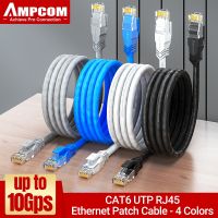 AMPCOM RJ45 Ethernet Cable Cat6 Lan Cable (24AWG) UTP CAT 6 RJ 45 Network Cable Patch Cord for Desktop Computers Modem Router
